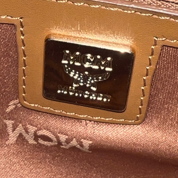 Vintage MCM Cognac Visetos Coated Canvas
Front Pocket Satchel Bag - Picture 12 of 16